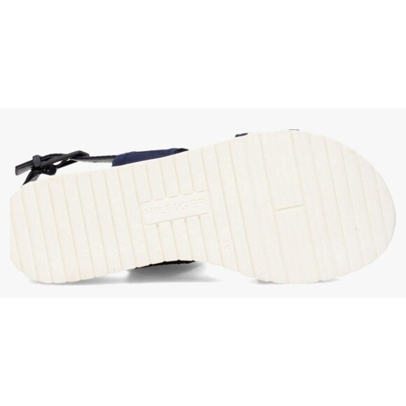 Tommy Hilfiger Blue Red White Sandals Women's Low Wedge Blue 10 NEW - Picture 3 of 8